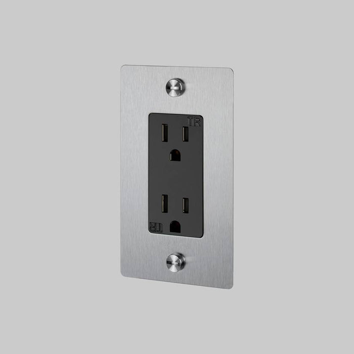 Buster + Punch 1 Gang Duplex Outlet Complete Kit | With Logo