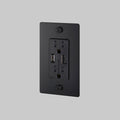 Buster + Punch 1 Gang Duplex Outlet | USB A + C
