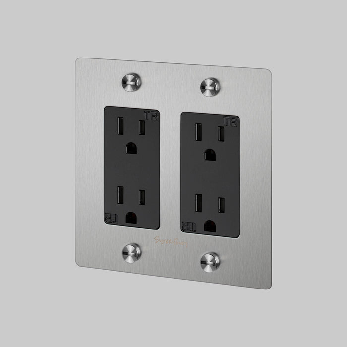 Buster + Punch 2 Gang Duplex Outlet