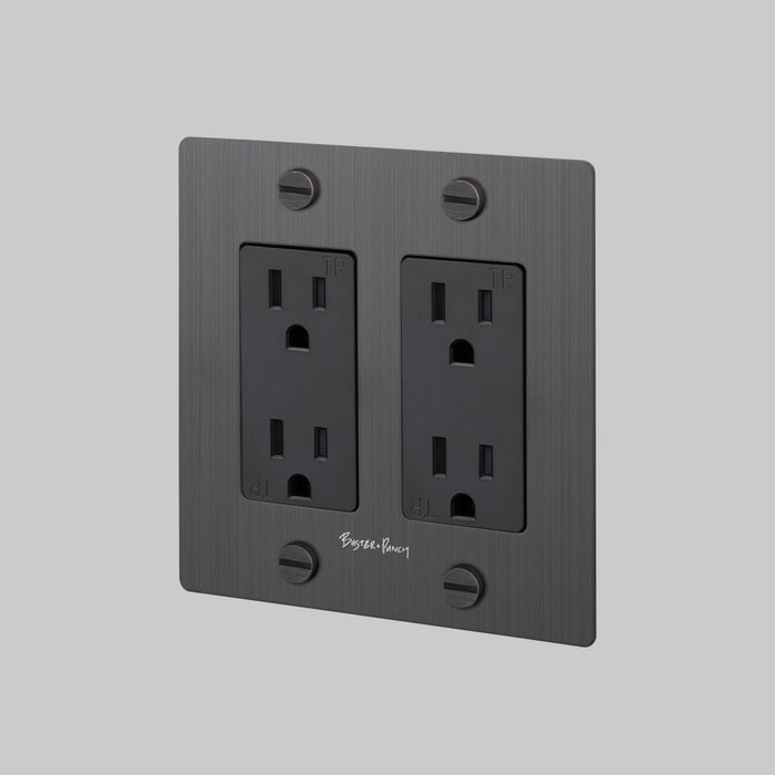 Buster + Punch 2 Gang Duplex Outlet