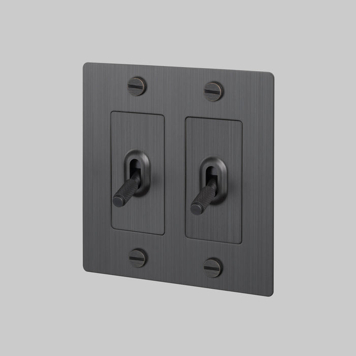 Buster + Punch 2 Gang Toggle Switch