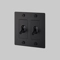 Buster + Punch 2 Gang Toggle Switch