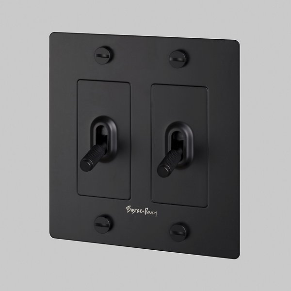 Buster + Punch 2G Toggle Switch | With Logo Cross Knurl