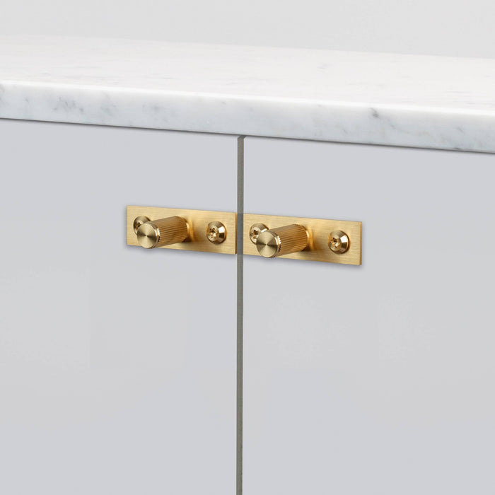 Buster + Punch Furniture Knob Plate / Linear, Set of 2