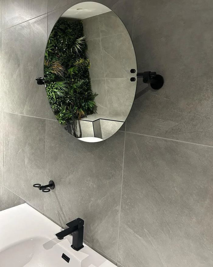 Buster + Punch Cast Circular Pivoting Vanity Mirror