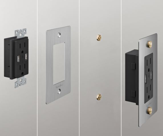 Buster + Punch Duplex Outlet Module | 2 USB A + C