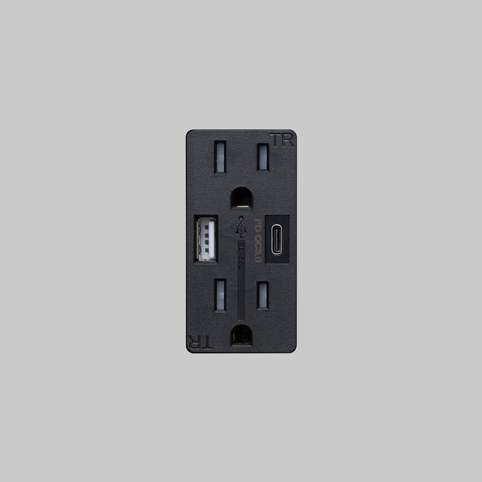 Buster + Punch Duplex Outlet Module | 2 USB A + C