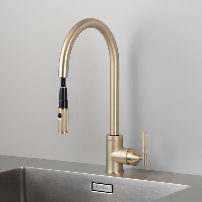 Buster + Punch Kitchen Faucet | Dual-Spray Pull-out Mixer | Linear
