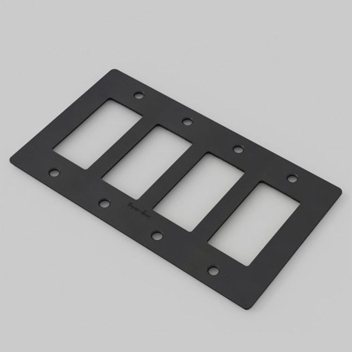 Black - Polycarbonate / 4 Gang