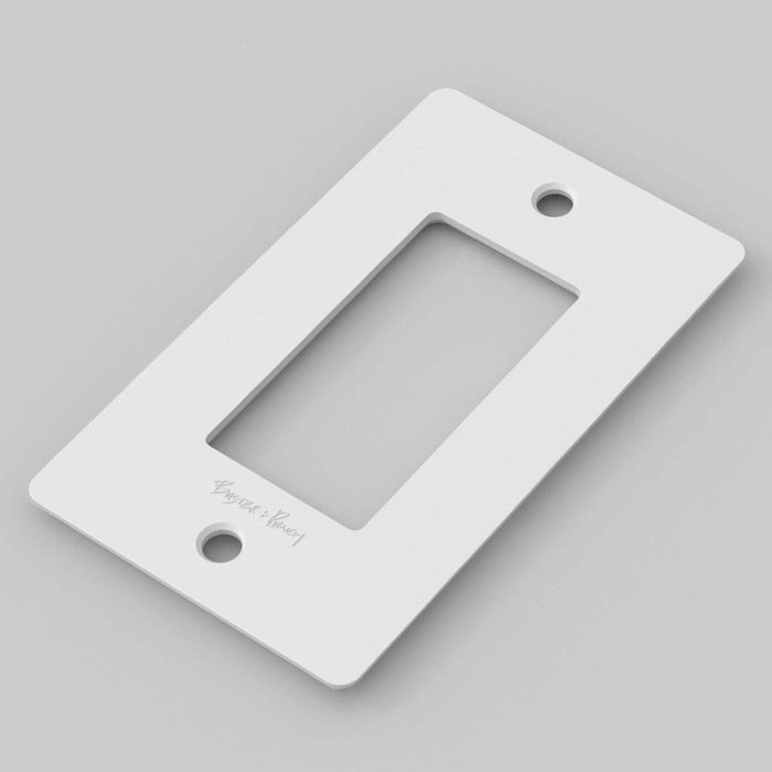 White - Polycarbonate / 1 Gang