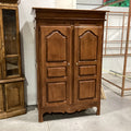 Carved Wood 2 Door with Shelves Armoire 48"x 28"x 72"