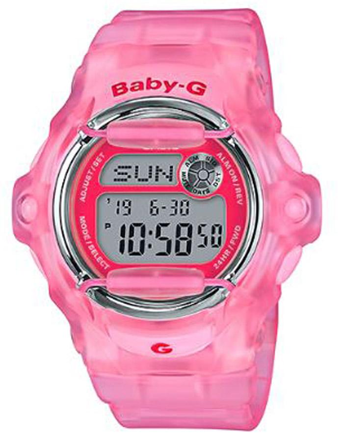 Casio Baby-G "Neo Retro" Series - Translucent Pink - Digital - 200M - BG169R-4E