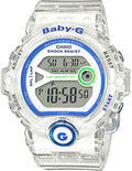 Casio Baby-G Runners Jelly Watch - Translucent, Blue & White - Lap Time - 200m - BG6903-7D