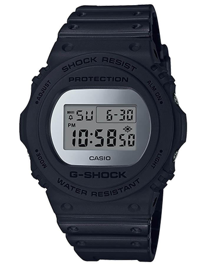 Casio G-Shock Classic Revial  Watch - Mirrored Face - Black - Digital - 200M - DW5700BBMA-1