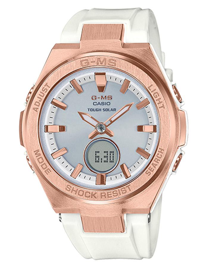 Casio G-Shock G-MS Womens Watch - Rose Gold-Tone - Solar Powered - Afterglow - MSGS200G-7A_918d134c-3395-4d39-af88-77b0a952b1ea
