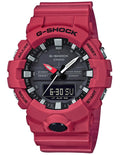 Casio G-Shock GA-800 Mens - Digital/Analog - Red - 200M - Shock Resistant - GA800-4A_3b83ffca-7aa7-4d75-abd6-385eba61d9ad