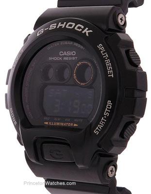 Casio G-Shock Mens Classic - Black Case, Dial and Strap - Flash Alert & Buzzer - GDX6900-1A