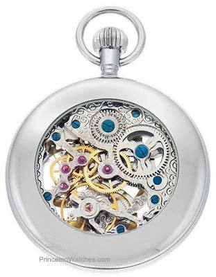 Charles-Hubert Dual Time Automatic Pocket Watch - Skeleton Dial - Sun & Moon - XWA3329A_dce7e4e7-4249-43ac-88c1-8ff54c68e254