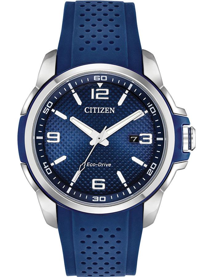 Citizen DRIVE AR Mens Sport Watch - Blue Dial - Chroma Finish - Date - Strap - AW1158-05L