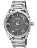 Citizen DRIVE CTO Mens Watch - Stainless - Grey Dial - Bracelet - Date - 100m - BM6991-52H