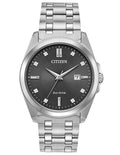 Citizen Eco-Drive Corso -  Stainless Steel - Diamonds - Gray - Date - Bracelet - BM7100-59H