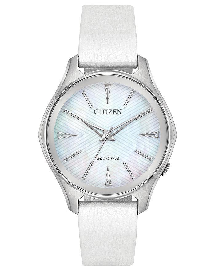 Citizen Eco-Drive L Modena Billie Jean King Edition - White Vegan Leather Strap - EM0598-01D_dfcf9265-31d3-404d-bf96-539a67424e19