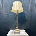 Corinthian Column Brass Table Lamp 14"x 36"