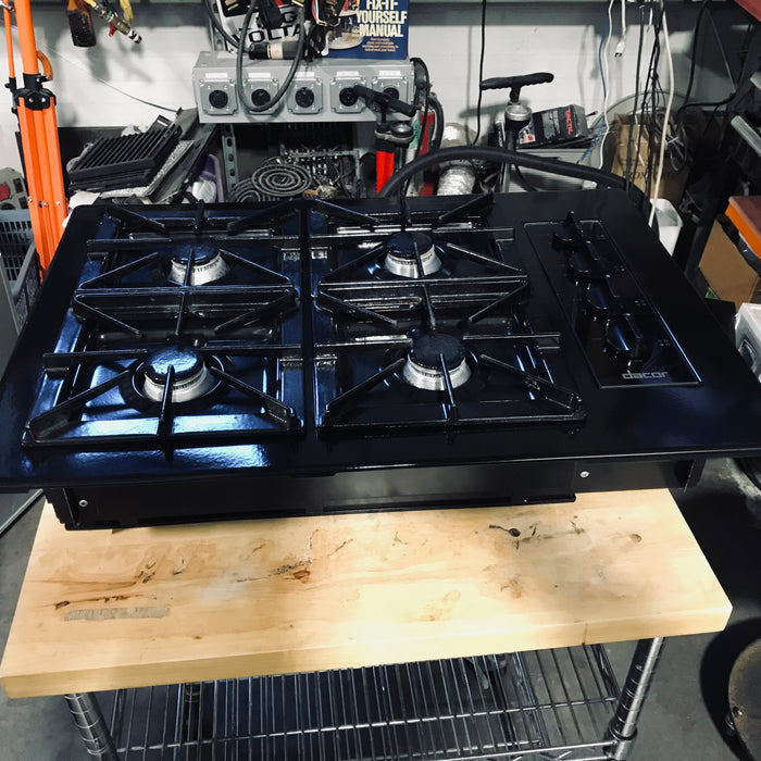 Dacor Black 4 Burner Gas Cook Top 30"x 21"x 4.5"
