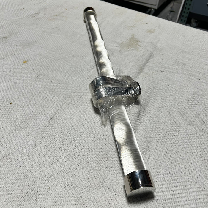 Description: Acrylic Closet Rod With Chrome Hardware 52"
