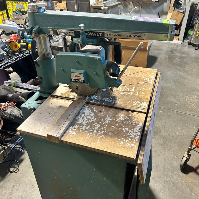 Dewalt Blue 8" Radial Arm Saw  22"x 27"x 60"