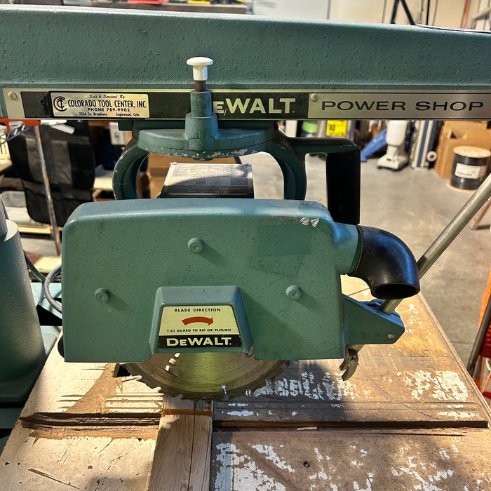 Dewalt Blue 8" Radial Arm Saw  22"x 27"x 60"