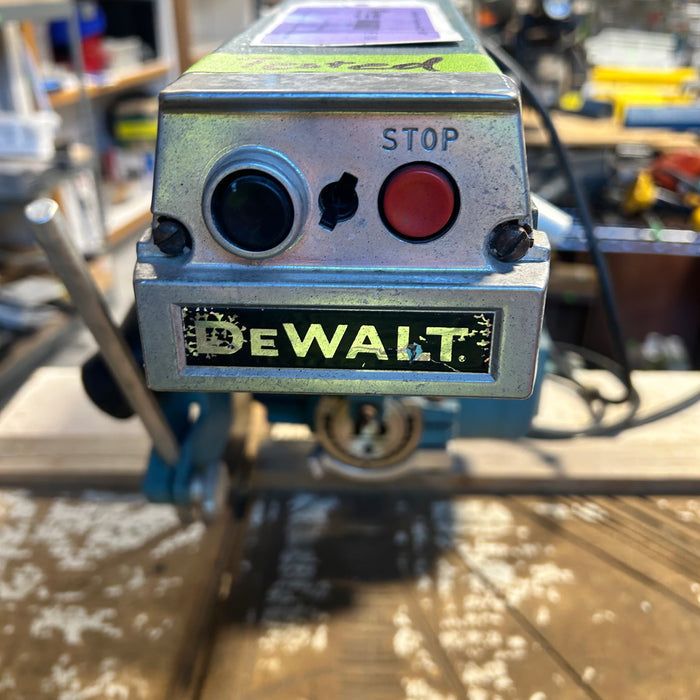 Dewalt Blue 8" Radial Arm Saw  22"x 27"x 60"