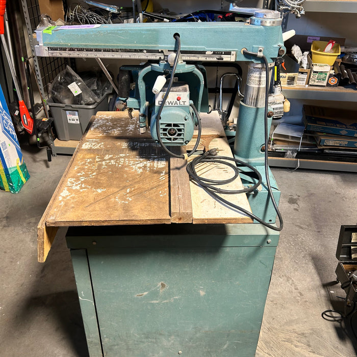 Dewalt Blue 8" Radial Arm Saw  22"x 27"x 60"