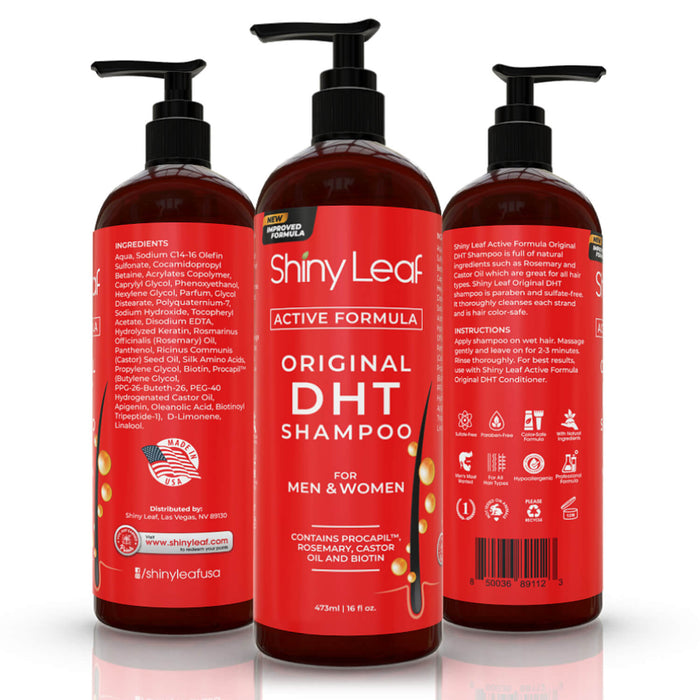 DHT Blocker Anti Hair Loss Shampoo and Conditioner set with Biotin (2 x 16 Oz)