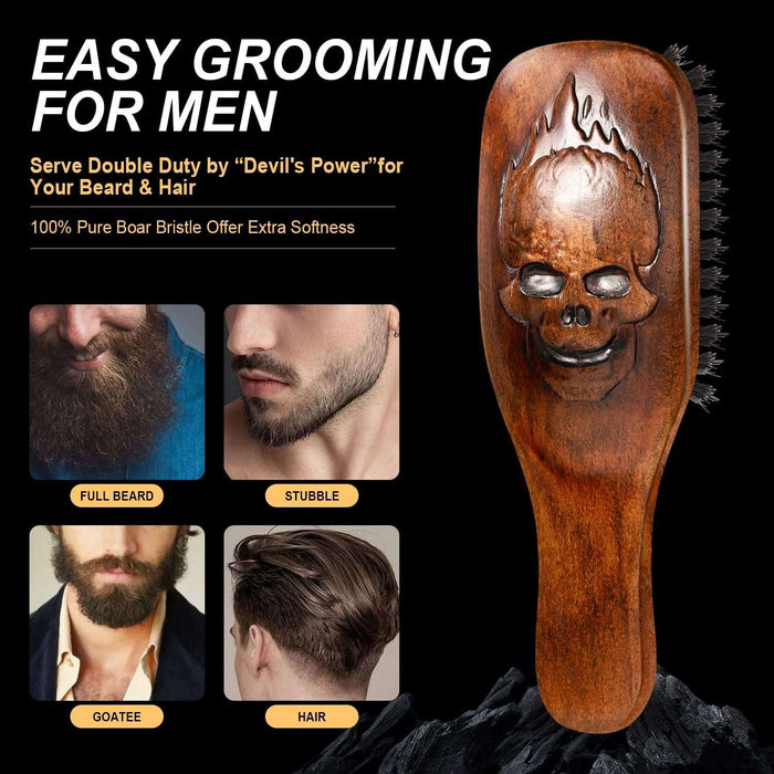 Eagle Fortress Inferno Styler Military Beard and Hair Brush