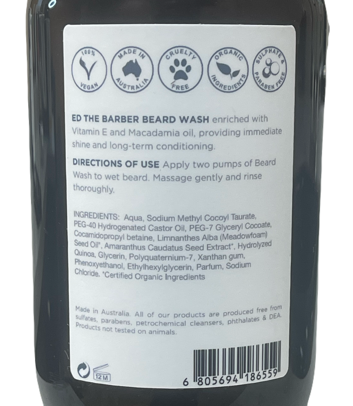 Ed the Barber Classic Beard Wash