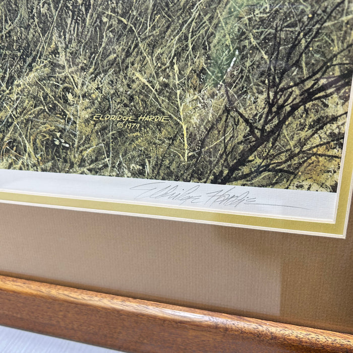 Eldridge Hardie 1979 Numbered 226/450 Signed Print November Bobwhite Quail 30.5"x 25"