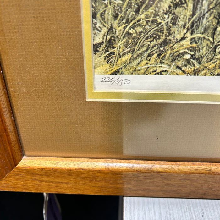 Eldridge Hardie 1979 Numbered 226/450 Signed Print November Bobwhite Quail 30.5"x 25"