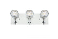 Elegant Lighting 3509W18C Graham 3-Light Wall Sconce | Chrome