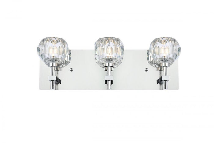 Elegant Lighting 3509W18C Graham 3-Light Wall Sconce | Chrome