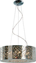 ET2 E21308-10PC Inca 9-Light Pendant | Polished Chrome