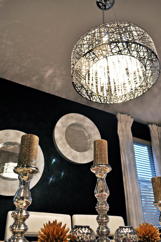 ET2 E21308-10PC Inca 9-Light Pendant | Polished Chrome