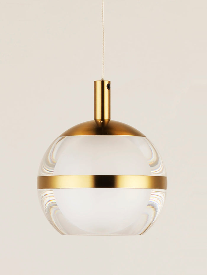 ET2 Swank 4.5" LED Single Pendant in Brass - E24591-93NAB