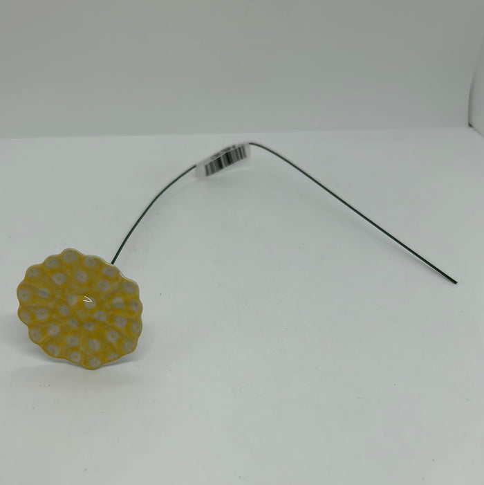 Flower on longer Metal stick - MZ1