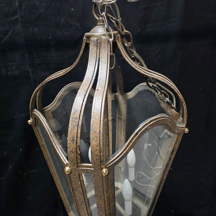 French Country Style Iron Lantern Pendant 15"x15"x29"