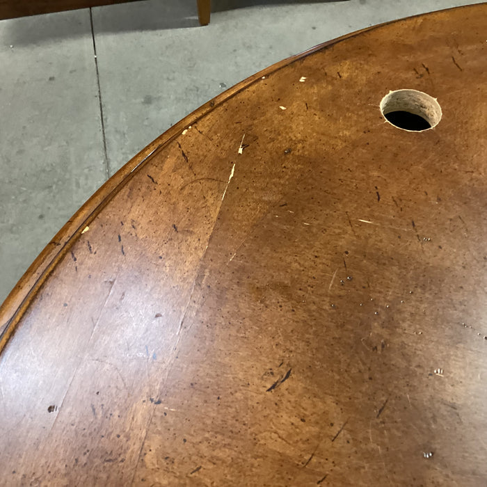 Furniture Land South Round Finished Veneer & Wood 1 Drawer Accent Table 36" Diameter x 30"