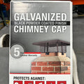 Galvanized Chimney Cap Black  Adjustable