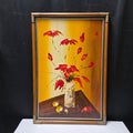 Garret Signed MCM Vase With Flowers Painting 25 1/4" x 37"