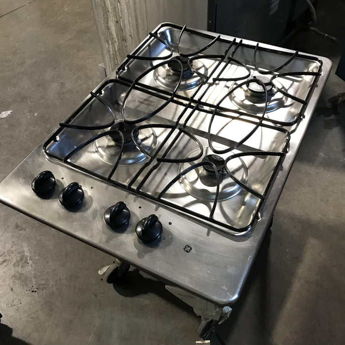 GE 30" Stainless Steel 4 Burner Gas Cook-Top 30"x 21"x 4"