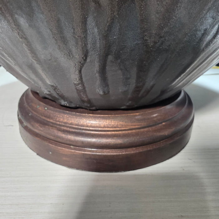 Glazed Ceramic Pottery Table Lamp 22" D x 31"